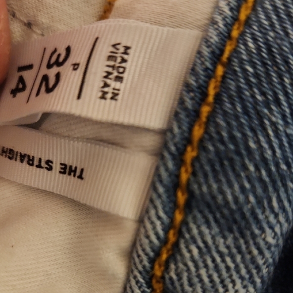 ❤️ LOFT HIGH RISE STRAIGHT LEG JEANS, 14P (32 PETITE) - Picture 6 of 10